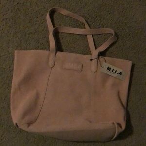 Suede tote